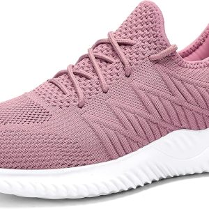 Slow Man Womens Walking Tennis Shoes Fashion Slip on Comfortable Lightweight Memory Foam Athletic Casual Sneakers for Running Gym Workout Nurse