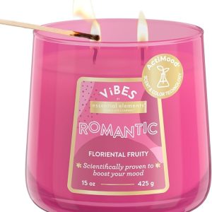 Candle-Lite Vibes Floriental Fruity Scented Candles, Perfect Relaxation Valentines Day Gifts for Her