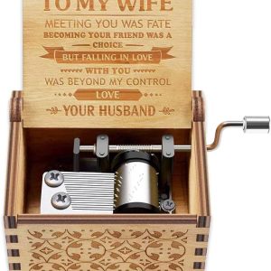 Music Box Gift for Wife - Romantic Birthday Valentine Anniversary Christmas to My Wife Gifts