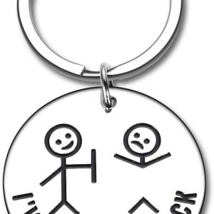 Octamber Funny Gifts Best Friend Keychain for Friends BFF Besties Companion I Got Your Back Stick Figures for Daughter Son Families