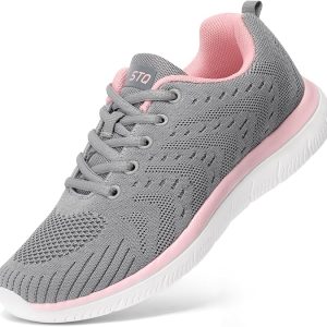 STQ Tennis Shoes Womens Lightweight Comfortable Walking Shoes Athletic Fashion Workout Gym Cross Training Sneakers