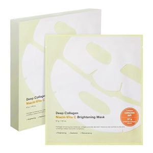 SUNGBOON EDITOR Deep Collagen Niacin-Vita C Overnight Mask 37gx4ea | Real Collagen Face Mask with Niacinamide and Vitamin C | Real Collagen 2,160,000PPB | Glass Skin Korean Skincare