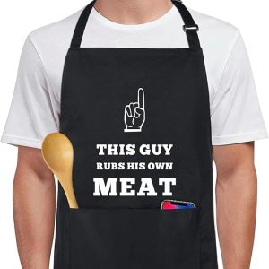 Valentines Day Gift for Him Birthday Gifts for Men Boyfriend Adjustable Neck Strap with 2 Pockets Apron Christmas Gifts