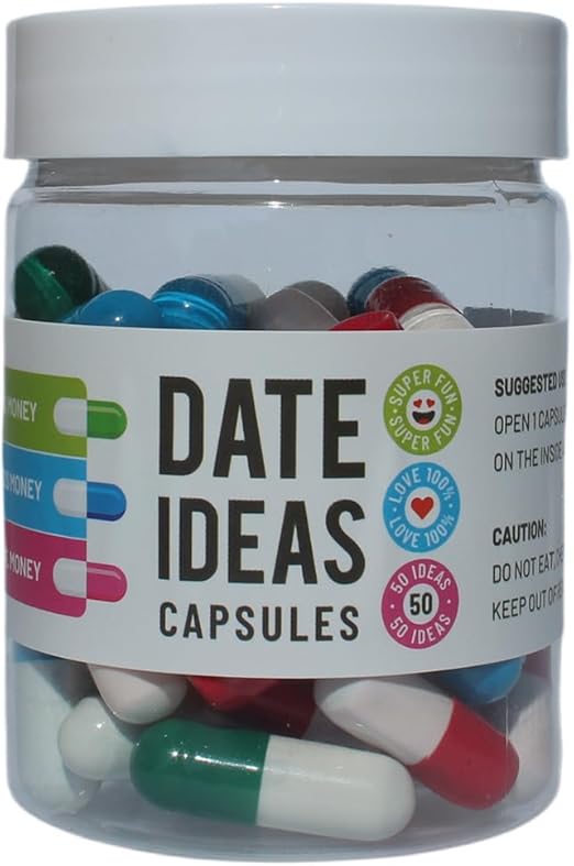 Valentines Day Gifts For Her Him Date Night Ideas Capsules In A Bottle (50pcs) -Boyfriend Girlfriend Wife Husband Newlyweds Valentines Day Gifts For Her Him Date Night Ideas Capsules In A Bottle (50pcs) -Boyfriend Girlfriend Wife Husband Newlyweds