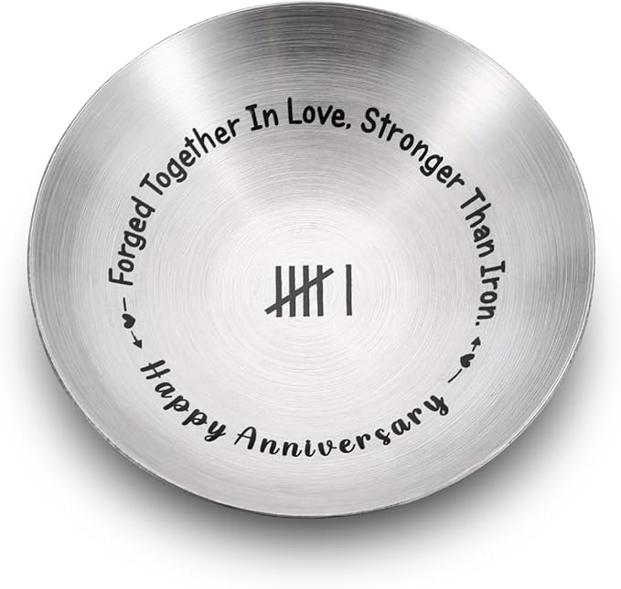 Valentines Day Gifts for Her 6th Year Anniversary Day Gifts for Girlfriend 6 Year Iron Anniversary Steel Gifts Ring Holder Valentines Day Gifts for Her 6th Year Anniversary Day Gifts for Girlfriend 6 Year Iron Anniversary Steel Gifts Ring Holder