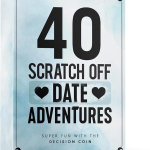 Valentines Day Gifts for Her Him - 40 Fun and Romantic Scratch Off Date Adventure Ideas for Her