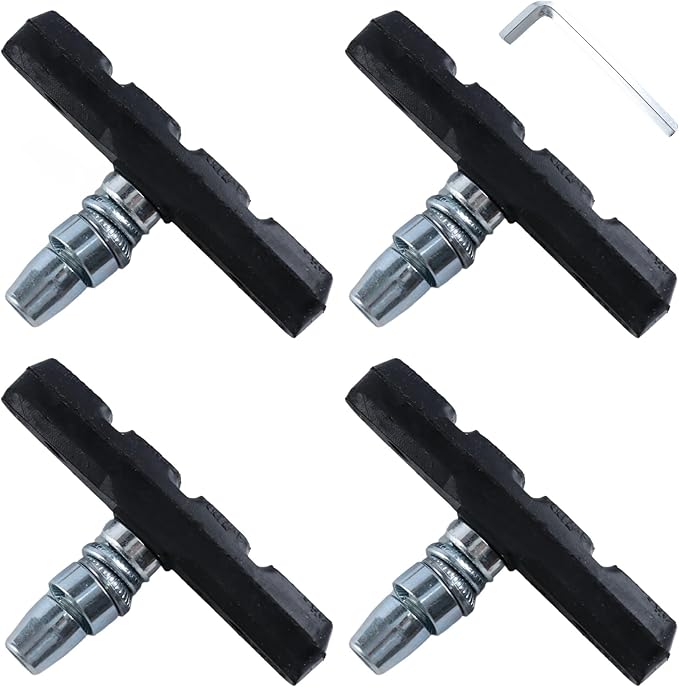 Bike Brake Pads, Powerful Noiseless V Brake Pads for Mountain Bikes Bike Brake Pads, Powerful Noiseless V Brake Pads for Mountain Bikes