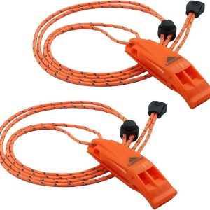 Emergency Whistles with Lanyard Safety Whistle Survival Shrill Loud Blast for Kayak Life Vest Jacket Boating Fishing Boat Camping Hiking