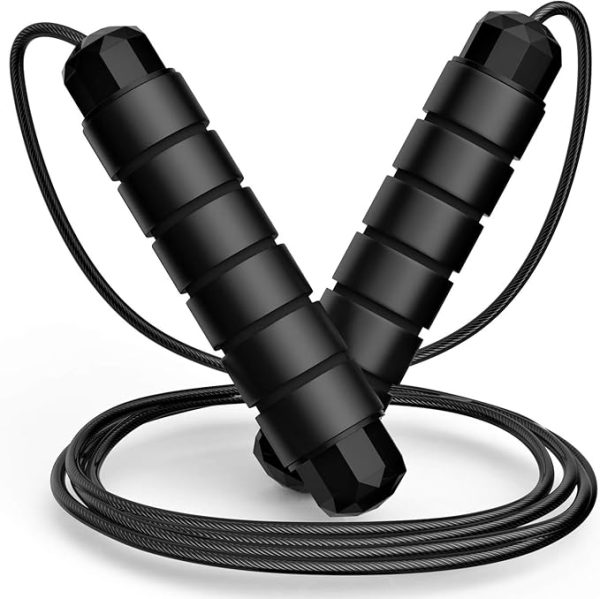 Jump Rope Tangle-Free Rapd Speed Jumpng Rope Cable Ball Bearngs
