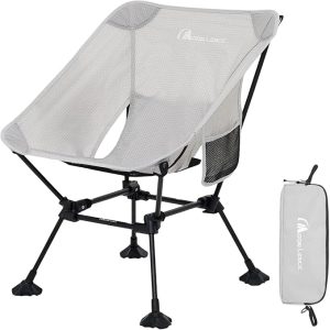 MOON LENCE Portable Camping Chair, Backpacking Chair, Ultralight & Compact, 400 lbs Capacity, for Outdoor Camp, Travel, Beach, Picnic, Hiking