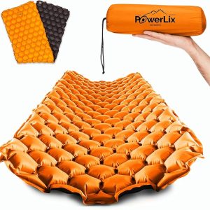 POWERLIX Ultralight Inflatable Camping Sleeping Pad - Camping Mattress for Backpacking, Hiking, Compact Lightweight