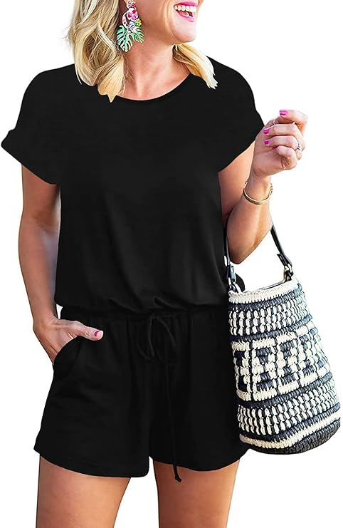 ANRABESS Rompers for Women Summer 2025 Casual Dressy One Piece Tshirt Short Pants Jumpsuit Beach Vacation Outfit Clothes ANRABESS Rompers for Women Summer 2025 Casual Dressy One Piece Tshirt Short Pants Jumpsuit Beach Vacation Outfit Clothes