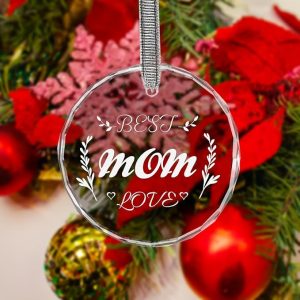 Crystal Ornament with Gift Box, Best Mom Gifts Ideas- Mom Gifts from Daughter for Decoration Ornament (Mothers Day 01)