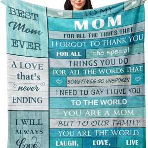 Gifts for Mom,Birthday Gifts for Moms,Mom Birthday Gift for Valentines/Mothers Day,Mommy Blanket 60”x50”