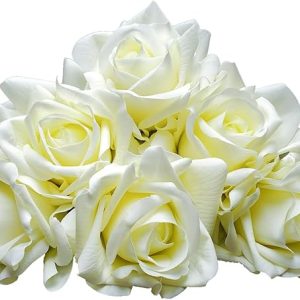 Artificial flower real touch roses feel and look realistic fake roses with short stems, suitable for gift