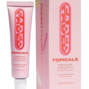 Topicals Faded Brightening and Clearing Serum | Reduces Discoloration Post-Blemish Marks Scars Spots Contains Kojic Acid Niacinamide