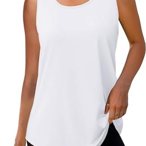 WIHOLL Workout Tops for Women Summer Athletic Tank Tops Sleeveless Shirts Beach Lightweight Gym Clothes