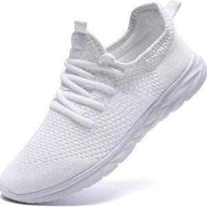 Womens Running Shoes Lightweight Tennis Shoes Slip On Walking Shoes Breathable Sneakers for Gym Travel Work