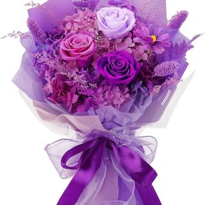 Flowers Gifts for Mom,Flowers Roses Bouquet Gifts for Women,Wife,Grandma and Best Friend/Flower for Delivery Prime/Purple Rose