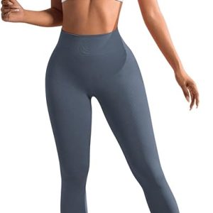 Women's 2 Piece Workout Tracksuits Set Crisscross Strappy Sports Bra and Tummy Control Leggings