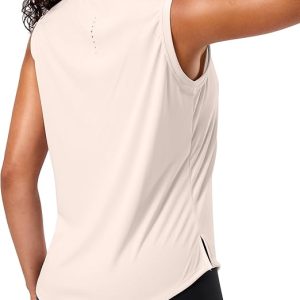 G Gradual Women's Sleeveless Workout Tops Lightweight High Neck Tennis Yoga Shirts Running Athletic Tank Tops for Women