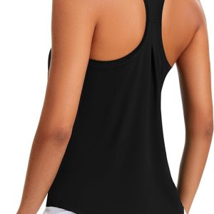 MathCat Women's Workout Tank Tops Racerback Sleeveless Tops Loose Fit Yoga Shirts Athletic Running Tank Top for Women