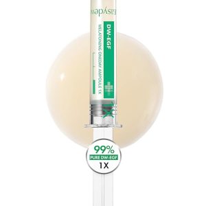Easydew DW-EGF Melatoning Ampoule 1X - Hydrating Dark Spot Serum with Niacinamide & Glutathione for Uneven Skin - Fast Absorbing Day & Night Ampoule Korean Skin Care (Pump 0.27 fl oz, EGF 1X)
