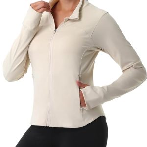 ANIVIVO Workout Jackets Athletic Running Jackets Yoga Jacket