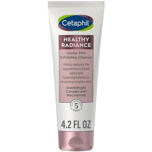 Cetaphil Face Wash, Healthy Radiance Gentle Exfoliating Cleanser, Visibly Reduces Look of Dark Spots and Hyperpigmentation, Designed for Sensitive Skin