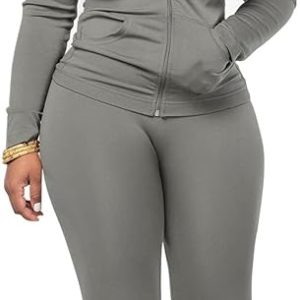 Mrskoala Two Piece Outfits for Women Jogger Sets Workout Sweat Suits Tracksuit Pants Set