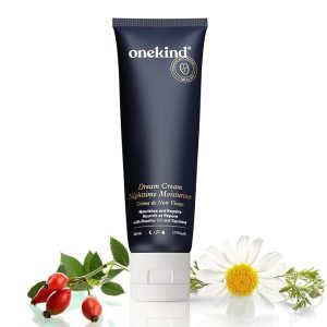 Onekind Dream Cream Night Moisturizer – Hydrating Anti-Aging Face Cream with Squalane, Rosehip & Shea Butter – Fragrance-Free, Vegan, for Dry & Sensitive Skin – 1.7 oz