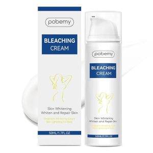 Skin Bleaching Cream, Dark Spot Remover for Face, Intimate Areas & Body, Vitamin C Whitening for Underarms, Knees, Elbows, Inner Thighs, Bikini Line – Sensitive Skin Lightening Cream- 1.7FL OZ