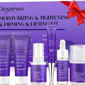 Skin Care Set,Professional Womens Teens Tighten Lift Firm Skincare,Hydrate Anti-Aging Facial Skin Care Routine Kit Travel Gift Set,Birthday Christmas Secret Santa Gifts for Women