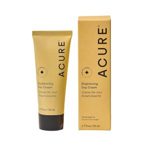 Acure Brightening Day Cream - Cica Cream, Anti Aging Moisturizer to Brighten for Women & Men, Facial Lotion, Skincare with Argan Oil to Replenish, Tone Dry Skin & Hydrate, Cruelty Free