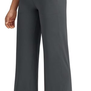 G4Free BareFeel High Stretch Yoga Pants Women Soft High Waisted Casual Wide Leg Pants with Pockets
