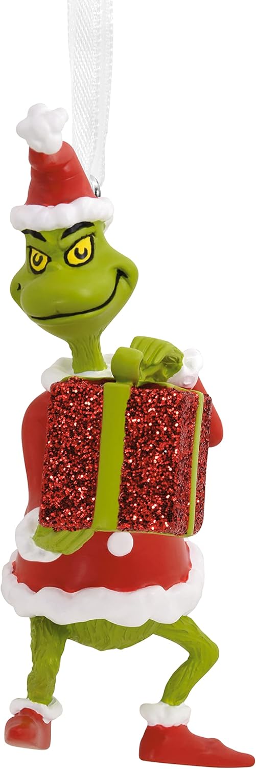 Hallmark Dr. Seuss How The Grinch Stole Christmas! Grinch with Present Christmas Ornament Hallmark Dr. Seuss How The Grinch Stole Christmas! Grinch with Present Christmas Ornament