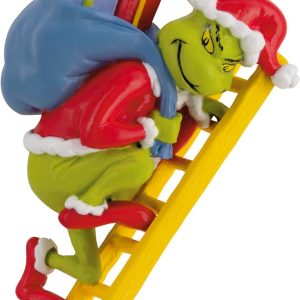 Hallmark Dr. Seuss's How The Grinch Stole Christmas! Grinch on Ladder Christmas Ornament, Christmas Movie Gifts