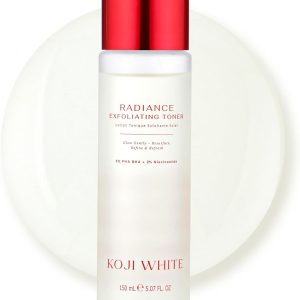 Koji White Exfoliating Toner for Face with 5% PHA BHA Toner, 2% Niacinamide, Kojic Acid & Hyaluronic Acid | Hydrating & Soothing Facial Toner
