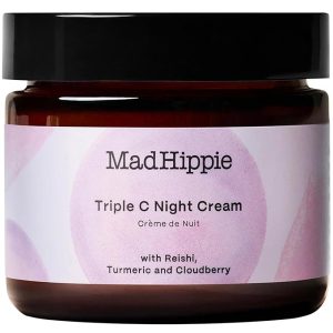 Mad Hippie Triple C Night Cream – Face Moisturizer, Skin-Brightening, Anti-Aging Skin Care with 3 Forms of Vitamin C, 2.1 Oz