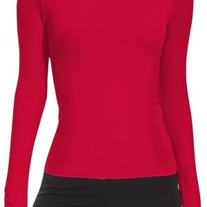 MathCat Workout Shirts for Women Long Sleeve, Workout Tops for Women, Quick Dry Gym Athletic Tops，Seamless Yoga Shirts