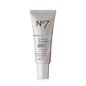 No7 Future Renew Damage Reversal Face Serum - Anti-Aging Serum for Glowing Skin - Hyaluronic Acid + Niacinamide for Sun Damage Reversal