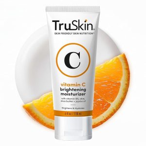 TruSkin Vitamin C Cream for Face – Brightening Moisturizer, Anti Aging, Hydrating, Skin Wrinkle Cream – Vitamin B5, Vitamin E, Jojoba Oil