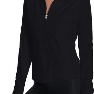 Women's Athletic Full Zip Lightweight Workout Jacket，Outdoor Slim Fit Yoga Jackets with Pockets Thumb Holes