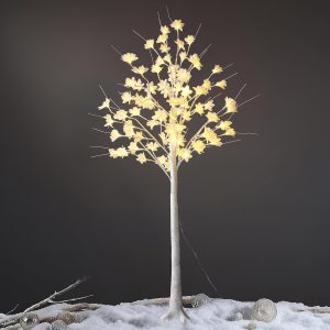 5FT Christmas Tree with Lights,Outdoor Christmas Decorations,Orchid Tree with 96 LED Lights&Remote,Twinkle Lighted Trees for Indoor Outdoor Home Yard Lawn Christmas Party Decor