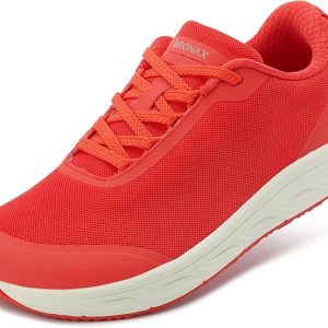 BRONAX Women's Walking Shoes with Roomy Toe Box | Experience All-Day, No-Squeeze Comfort | Built-in Lace Storage Pocket