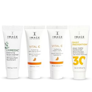 IMAGE Skincare, Five Star Favorites Holiday Skin Care Gift Set, 4 Step Regimen Set for Brighter, Healthier Looking Skin