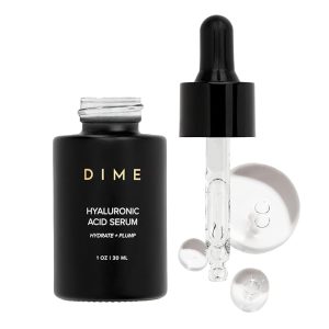 DIME Beauty Hyaluronic Acid Serum, Ultra Hydrating Face Serum with Pure Hyaluronic Acid, 1 oz / 30 ml