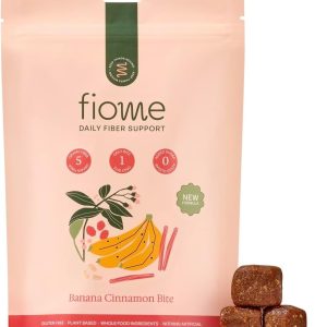 Fiber Supplement - 5g Daily Fiber Bite - Supports Regularity, Digestion and Gut Health - All Natural Ingredients, Banana Cinnamon Flavor, 30 Servings