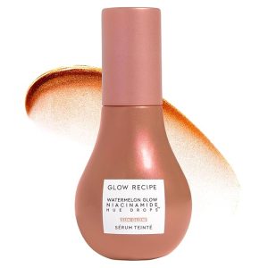Glow Recipe Hue Drops Tinted Face Serum - Bronzing Drops to Brighten & Hydrate - Skincare Makeup Primer & Liquid Highlighter to Blur Pores for a Radiant