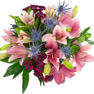 KaBloom Flowers - CR Collection - Luminous Blooms Bouquet without Vase - Gift for Birthday, Sympathy, Anniversary, Get Well, Thank You